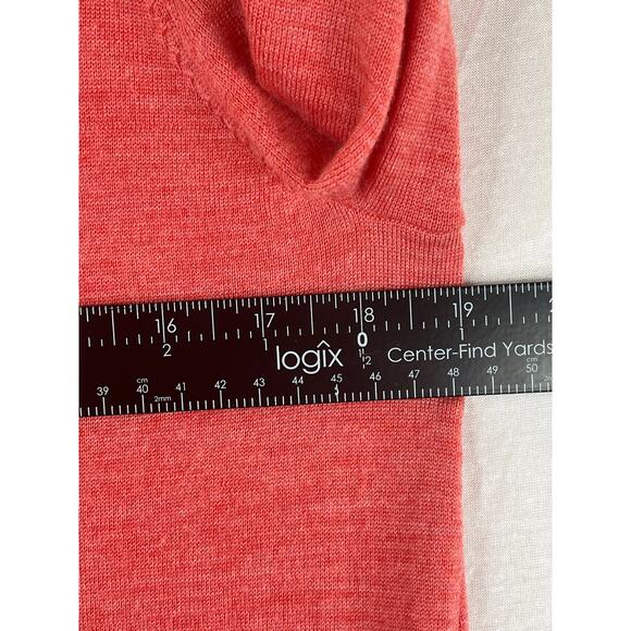 J. Jill Merino Wool 3/4 sleeve tunic sweater in coral, size L, EUC - Picture 6 of 9
